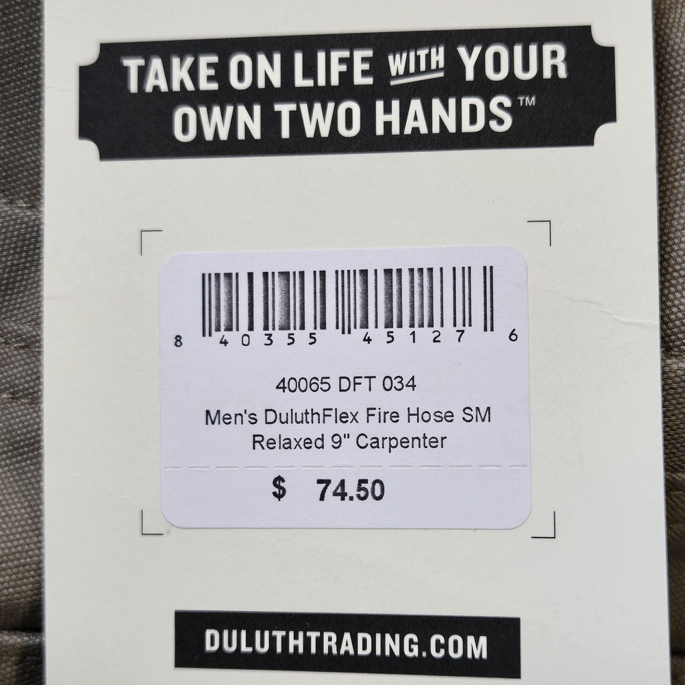 Duluth Trading Co Tan Flex Fire Hose Work Shorts - Picture 7 of 7